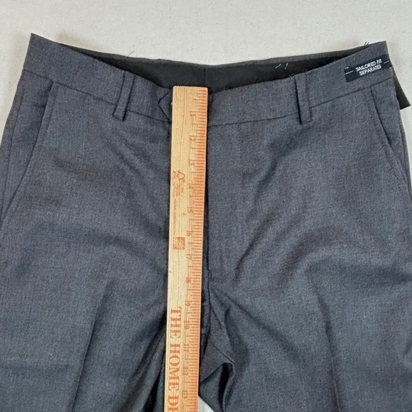 Jos A Bank Traveler Tailored Fit Classic Gray Wool Dress Pants Mens 31x28 NWT - Picture 6 of 11